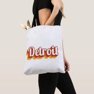 Vintage Detroit Tote Bag