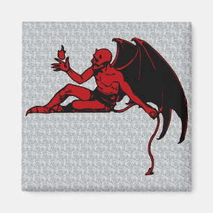 Vintage Devil Magnet