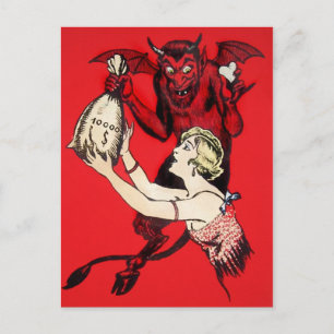 Vintage Devil Postcard