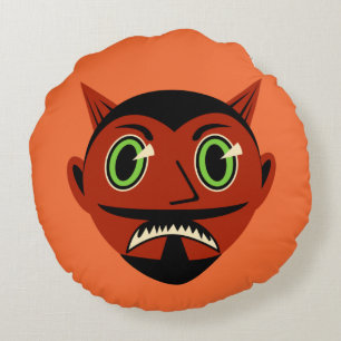 Vintage Devil Round Cushion