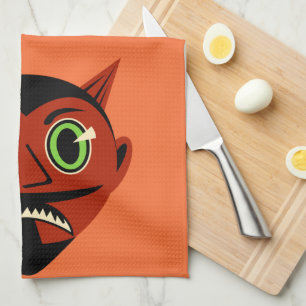 Vintage Devil Tea Towel