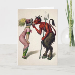 Vintage Devil Valentine's Day Card