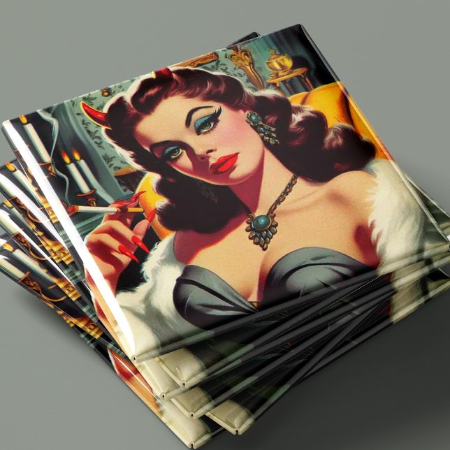 Vintage Devil Woman Magnet (Creator Uploaded)