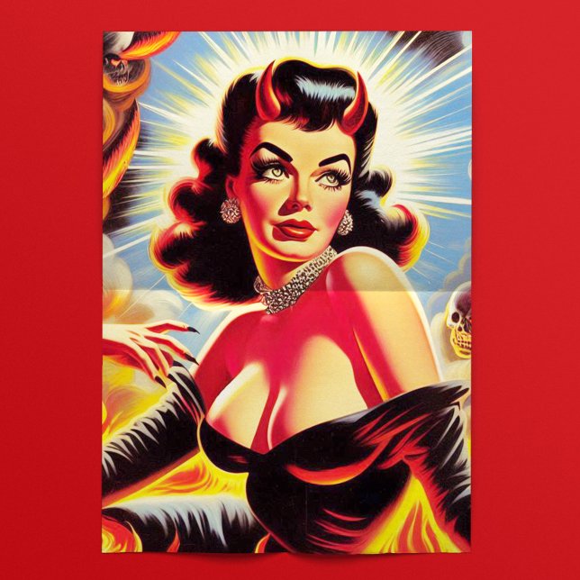 Vintage Devilish Pinup Tissue Paper (Creator Uploaded)