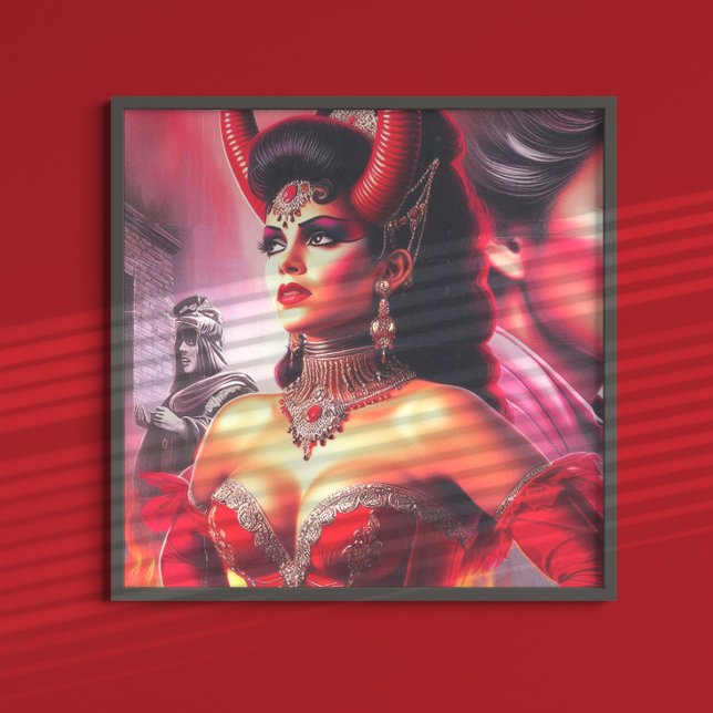 Vintage Devilish Woman Poster (Creator Uploaded)