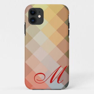 Vintage Diamond Pattern and Monogram 12 Case-Mate iPhone Case