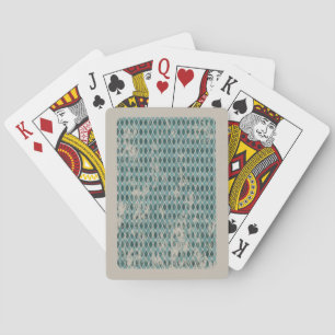 Vintage Diamond Pattern Playing Cards