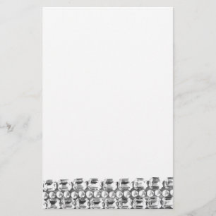 Vintage diamonds and pearls stationery