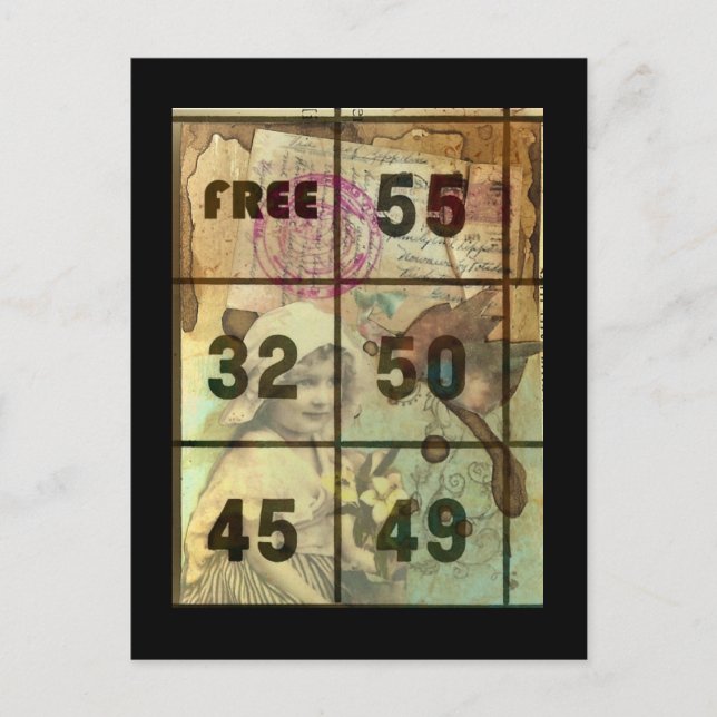 Vintage Digital Collage Postcard (Front)