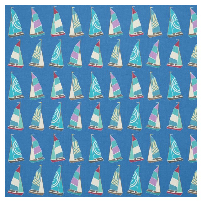 Vintage Dinghies Fabric (Swatch)