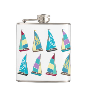 Vintage Dinghies Hip Flask
