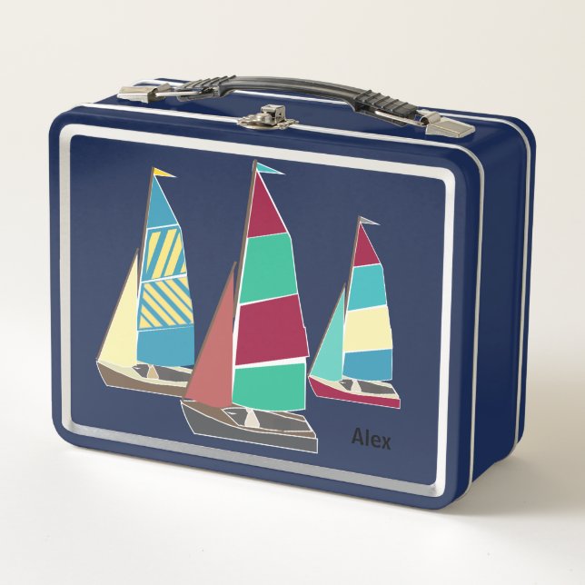 Vintage Dinghies Metal Lunch Box (Front)
