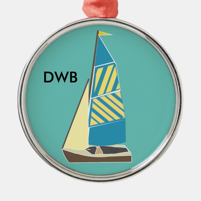 Vintage Dinghies Metal Tree Decoration (Front)