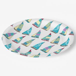 Vintage Dinghies Paper Plate