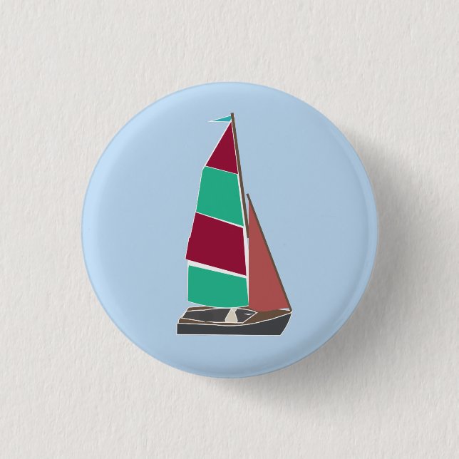 Vintage Dinghy 2 3 Cm Round Badge (Front)
