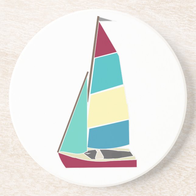 Vintage Dinghy Coaster (Front)