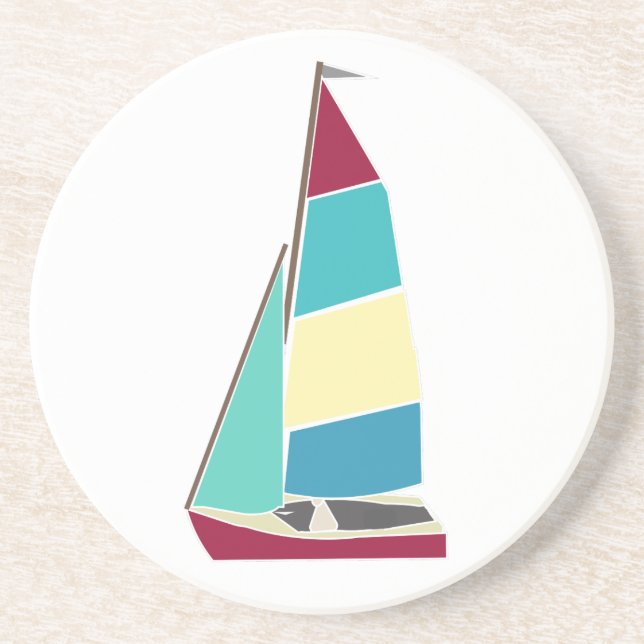 Vintage Dinghy Coaster (Front)