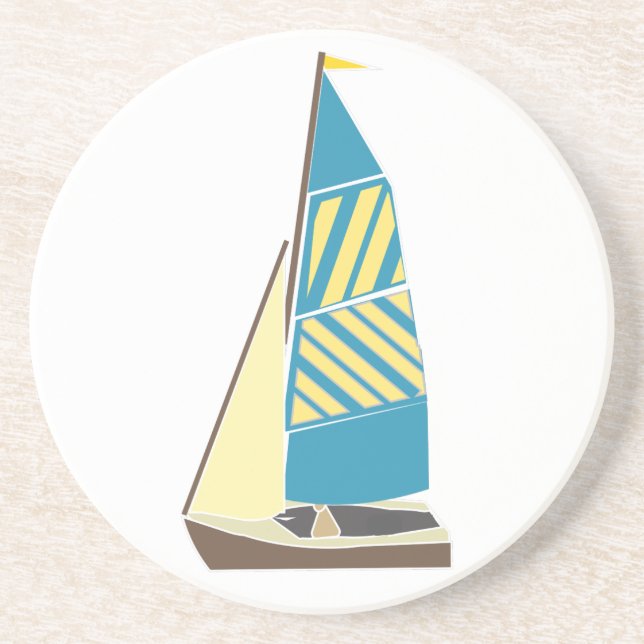 Vintage Dinghy Coaster (Front)