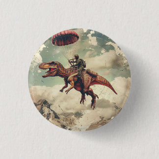 Vintage Dinosaur 3 Cm Round Badge