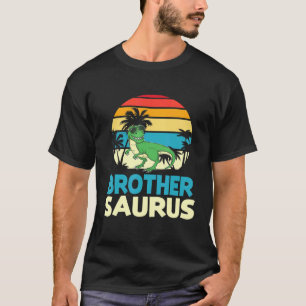 Vintage Dinosaur Dancing Happy Brother Saurus Cous T-Shirt