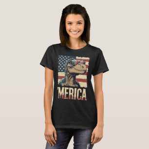 Vintage Dinosaur Merica 4th of july patriotic T-Shirt