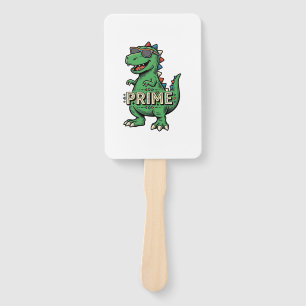 Vintage Dinosaur Sunglasses Prime Cartoon Shirt_1 Hand Fan