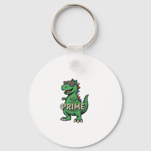 Vintage Dinosaur Sunglasses Prime Cartoon Shirt_1 Key Ring