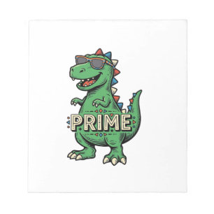 Vintage Dinosaur Sunglasses Prime Cartoon Shirt_1 Notepad