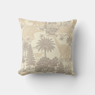 Vintage Dinosaur Toile Pattern Cushion