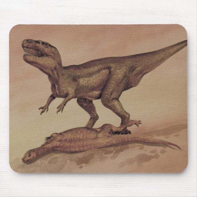 Vintage Dinosaurs, Carnivore Giganotosaurus Mouse Pad (Front)