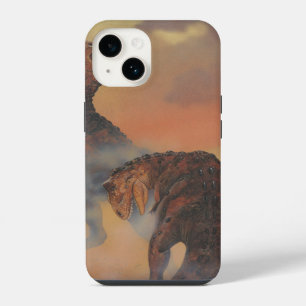 Vintage Dinosaurs, Carnotaurus Roaring in Jungle iPhone 14 Case