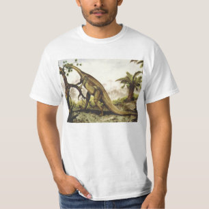 Vintage Dinosaurs, Plateosaurus Grazing on Trees T-Shirt