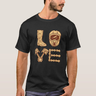 Vintage Dirt Bike - I Love Motocross Motorcycle Gi T-Shirt