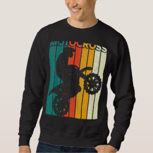 Vintage Dirt Bike Motocross Enduro bmx Off Road Mo Sweatshirt