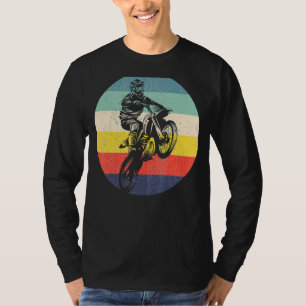 Vintage Dirt Bike Motocross Enduro off Road Rider T-Shirt