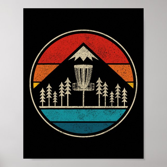 Vintage Disc Golf Rolf Retro Disc Golfer  Poster (Front)