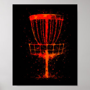 Vintage Disc Golf Sket Golfer Golfing Tee Sport Lo Poster