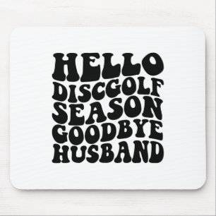 Vintage Disc Golf Stupid Tree Funny Frisbee Men Da Mouse Pad