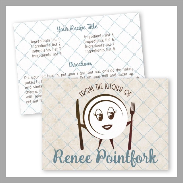 Vintage dish cooking baking cookbook recipe card (Creator Uploaded)