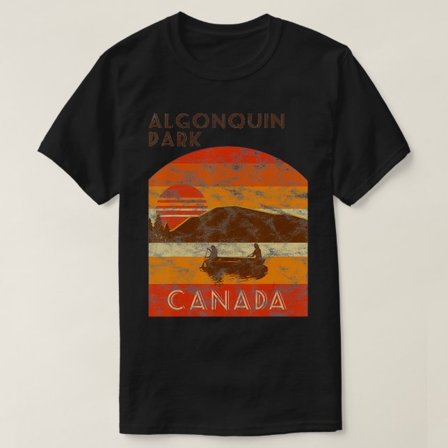 Vintage Distressed Algonquin Park Graphic Gift  T-Shirt (Design Front)