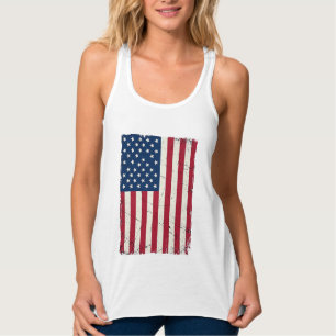 Vintage Distressed American Flag Vector Shirt Desi