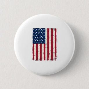 Vintage Distressed American Flag Vector Shirt Desi 6 Cm Round Badge