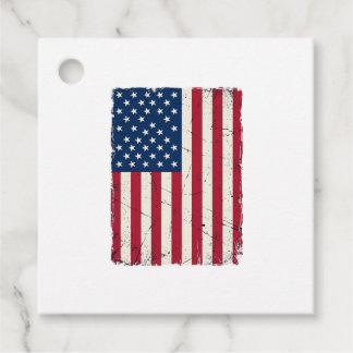 Vintage Distressed American Flag Vector Shirt Desi Favour Tags
