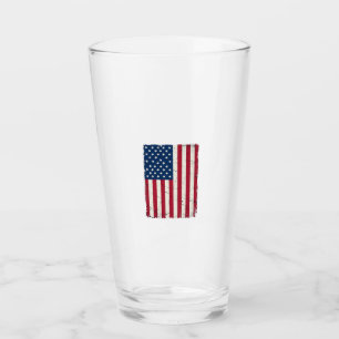 Vintage Distressed American Flag Vector Shirt Desi Glass