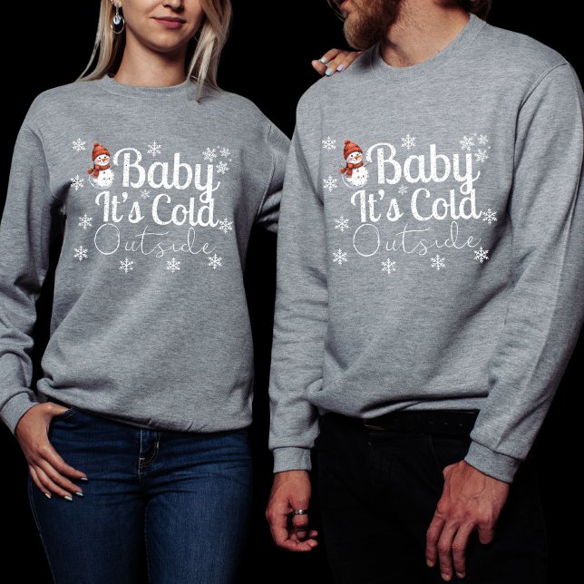 Vintage Distressed "Baby It's Cold Outside"   Sweatshirt (Creator Uploaded)