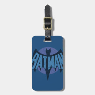 Vintage Distressed Bat Symbol Luggage Tag