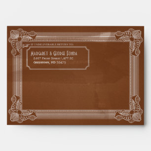 Vintage Distressed Brown Customisable A7 Envelopes