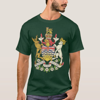 Vintage Distressed Coat of Arms British Columbia T-Shirt