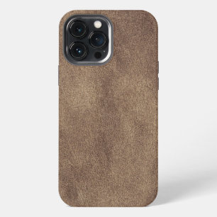 Vintage Distressed Cognac Leather Texture iPhone 13 Pro Max Case