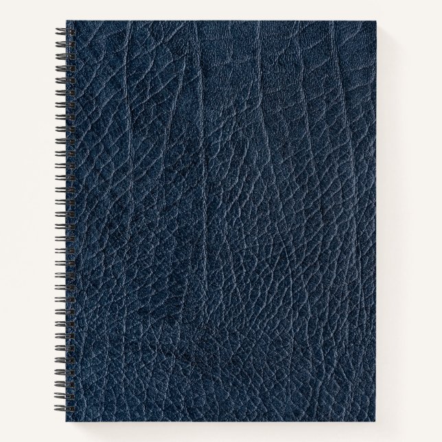 Vintage Distressed Cognac Leather Texture Notebook (Front)